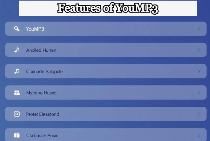 Features of YouMP3